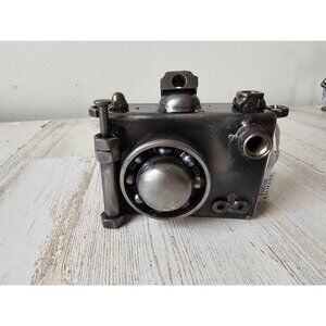 Kalifano camera recycled metal art unique bolts industrial photographer statue f